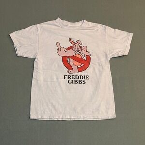 Freddie Gibbs Kane Rabbit Graphic T-Shirt Mens Medium White Hip Hop